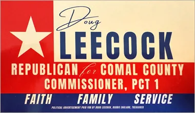 Doug Leecock Comal County Commissioner