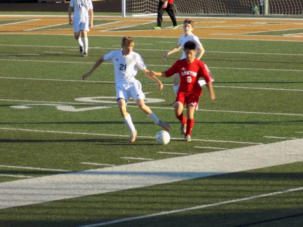 Hawks Soccer JV taking on Canyon earlier this year. (pictures by Carpenter)