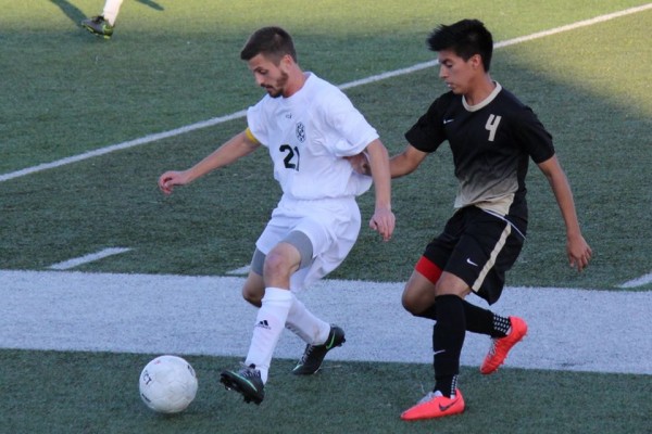 James Alexander is one of many as CL Hawks beat Pleasanton in first Home Game this Season (Pictures from Lynne Carpenter)