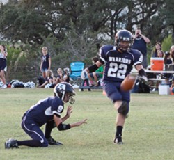 Senior Kicker Kevin Knapick gets to the point after another BCS toucdown