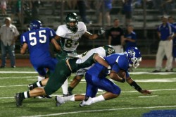 Linebacker Joe D'Ottavio recording one of his two sacks