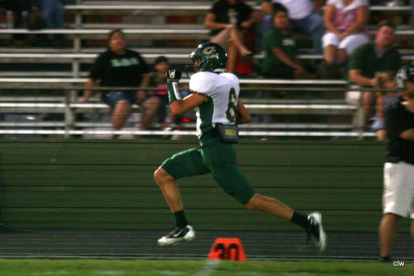 Doug Hubnik returning Interception 60 yards for Touchdown