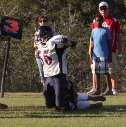 Timbeerrrrrrrr!! Isaiah Johnson saving tackle