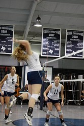 Outside Hitter Karagan Day gets her Point across