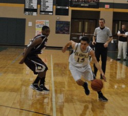 Doug Hubnik making his move to the Basket