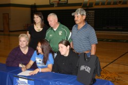 Missy Romero on her special signing day