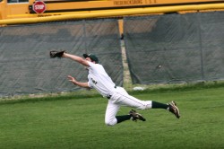 Leftfielder Kyler Huff