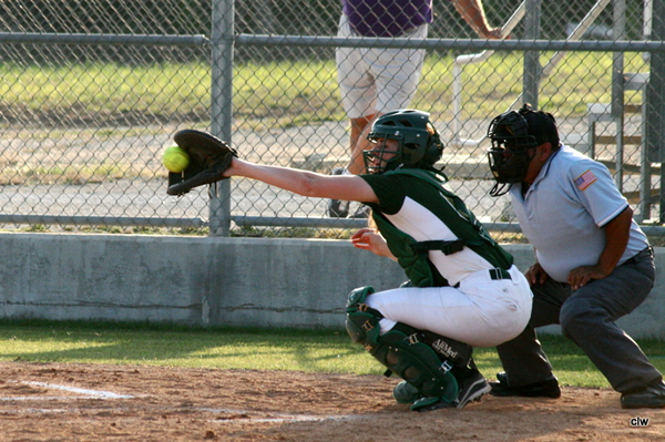 Katy Payne was the first Hawk to hit a Home-Run over the fence. Brianna Young her replacement has the other dinger.