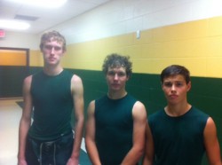 From Right to Left, Heath McDonough, Hayden Reed, and Austin Brennan