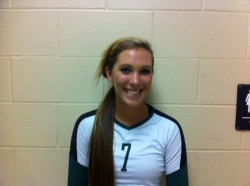 Senior Amber Ramsey had 16 kills in sweep of Devine