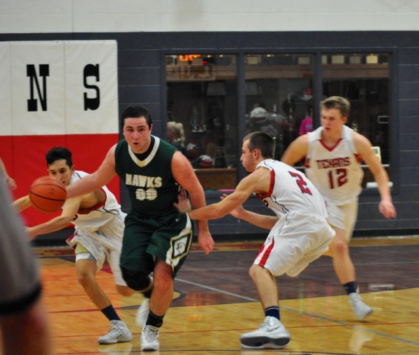 Senior Andrew Riali passed Matt Magness as the all-time leading scorer for Canyon Lake in game against Wimberley