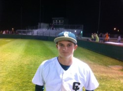 Pitcher William Volz after shutting down the Texans