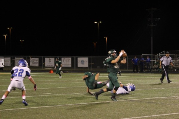 Cody Thompson with an interception in last week's Bandera game. Another game like last week and CL will have a chance to upset the Billies