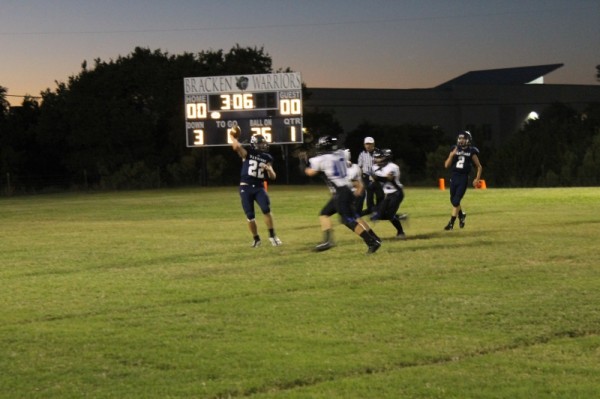 Noah Boriack looking for a Freshman receivers, Christian DeLeon and Thomas Johnson