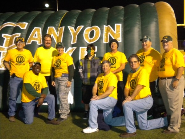 The 'Blow Hard Team' from the Optimist Club has that fun job of blowing up the Hawk Tunnel