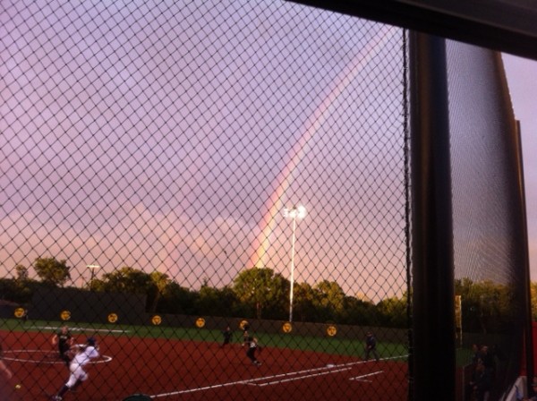 Hawks were presented a rainbow during their game and  in Wimberley