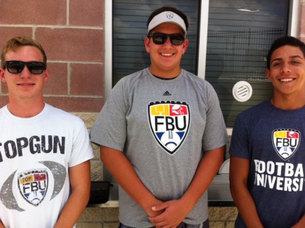 Jacob Ruff, Austin Rodriguez, and Tristan Chacon ready to go to FBU
