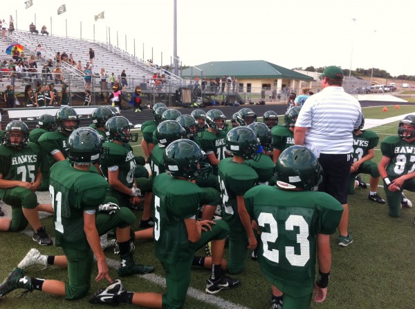 Mountain Valley 8th Grade B Team Ran over the Clock in their win over the Badgers, 30-0