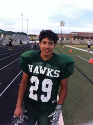 Roberto Vargas totaled 163 yards of offense in the Hawk's loss to Lampasas