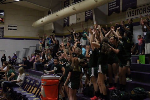 Hawk Nation celebrating after a Hawk Sweep over Navarro