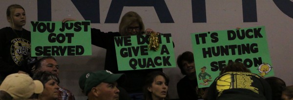 Last Year's Students Going all out for Hawks Volleyball. Let's GREEN OUT IN NAVARRO THIS TUESDAY 