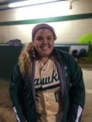 Senior Kelsey Ahrens had a walk off 2-run triple in win over the Billies