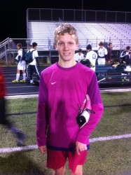 Senior Goalie Buddy Glass and the CL Hawks shut-out Bandera, 1-0