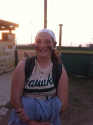 Lauren Mentzer is all smiles after hit that ties game for eventual win over Pearsall