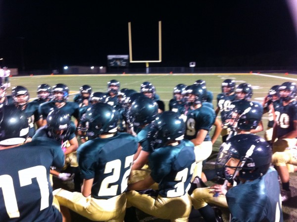 CL Hawks having one more talk before this night is through in win over Taylor, 41-14