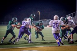 Roberto Vargas sees a huge hole going for one of his two touchdowns