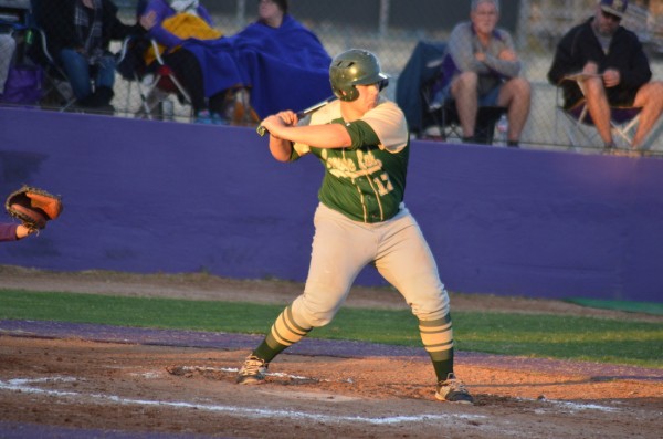 Sophomore JC Parrish taking his swings