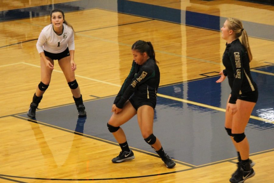 Alysha Perez setting up another Hawk score in win over Blanco