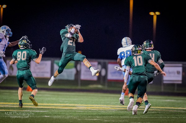 Austin Brooks getting an interception in Reagan Game