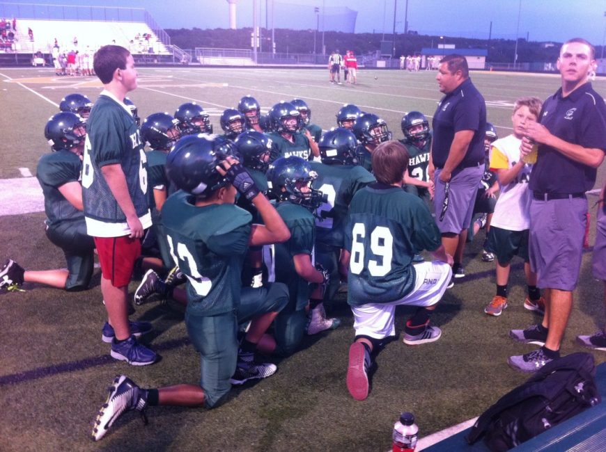 Mountain Valley 7A team have talk after win over Billies