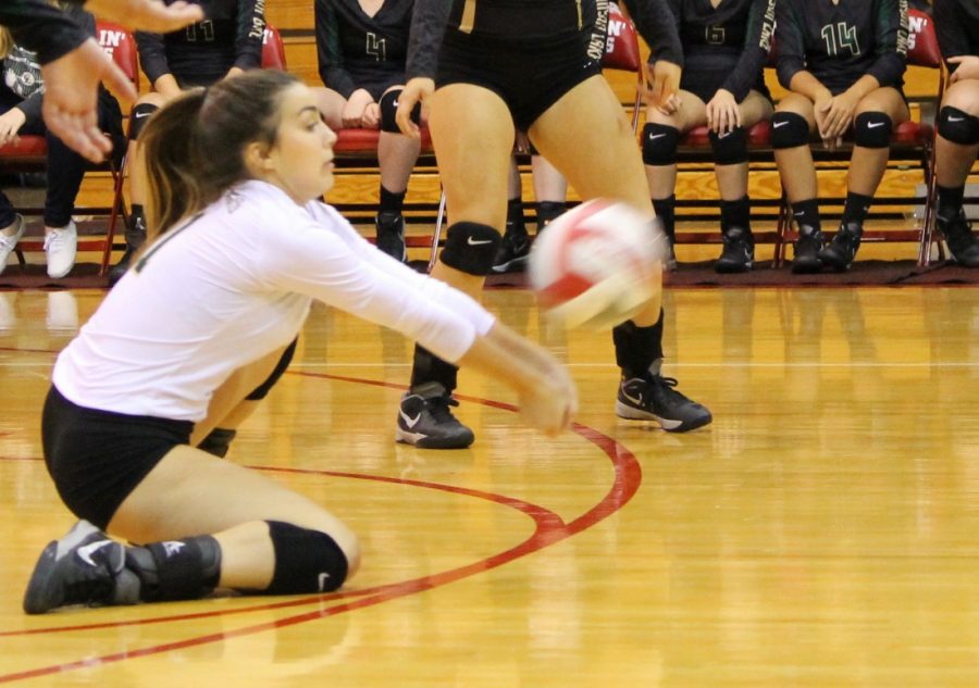 Sam York getting Dig in Fredericksburg game