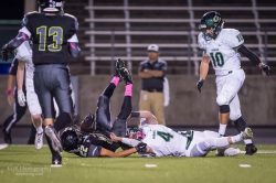 Parker Reno went to Austin for this tackle