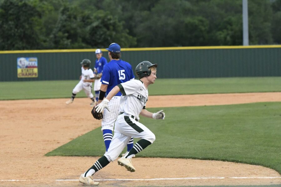 Chase Anderson rounding the bases in win over Needville.