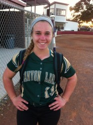 Maggie Banks is making her presence known in the circle and 3rd base.
